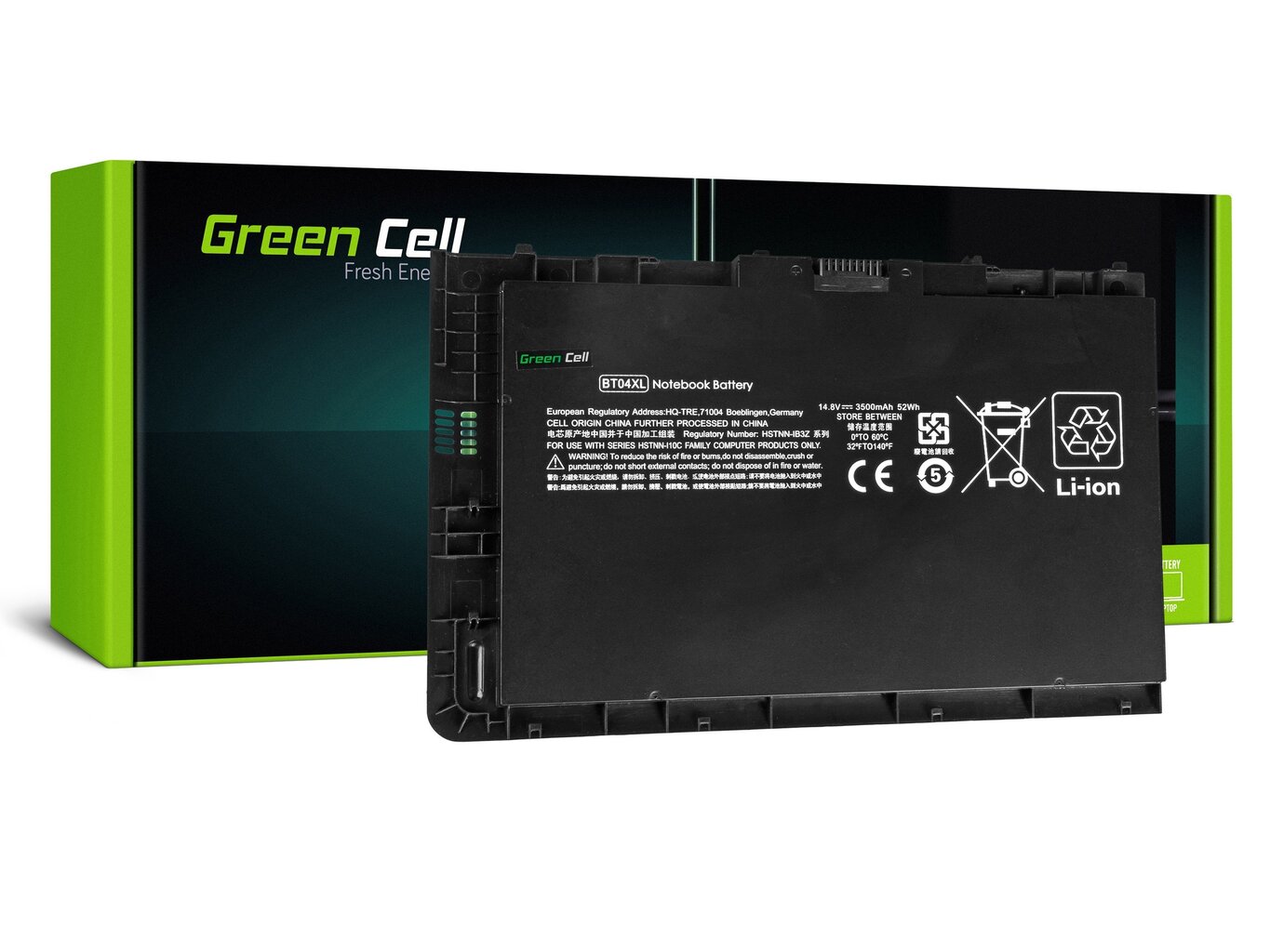 Green Cell Laptop Battery for HP EliteBook Folio 9470m 9480m hind ja info | Sülearvuti akud | kaup24.ee