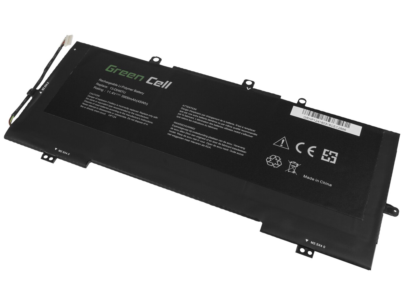 Green Cell Laptop Battery for HP Envy 13-D 13-D010NW 13-D011NW 13-D020NW 13-D150NW VR03XL цена и информация | Sülearvuti akud | kaup24.ee