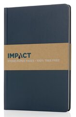 Блокнот IMPACT, XD COLLECTION, А5, 64 листа, 58 г/м², линованная бумага, каменная пыль, твердый синий сп. крышка цена и информация | Тетради и бумажные товары | kaup24.ee