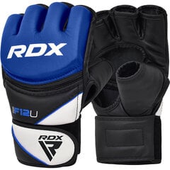 Боксерские тренировочные перчатки RDX MMA F12, синий цвет цена и информация | Боевые искусства | kaup24.ee