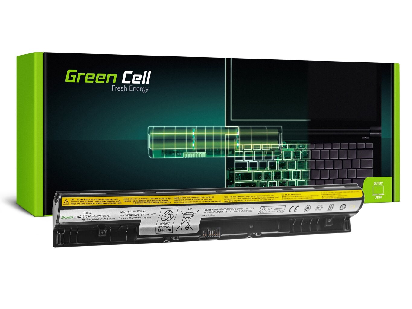 Green Cell Laptop Battery for IBM Lenovo IdeaPad Z710 цена и информация | Sülearvuti akud | kaup24.ee