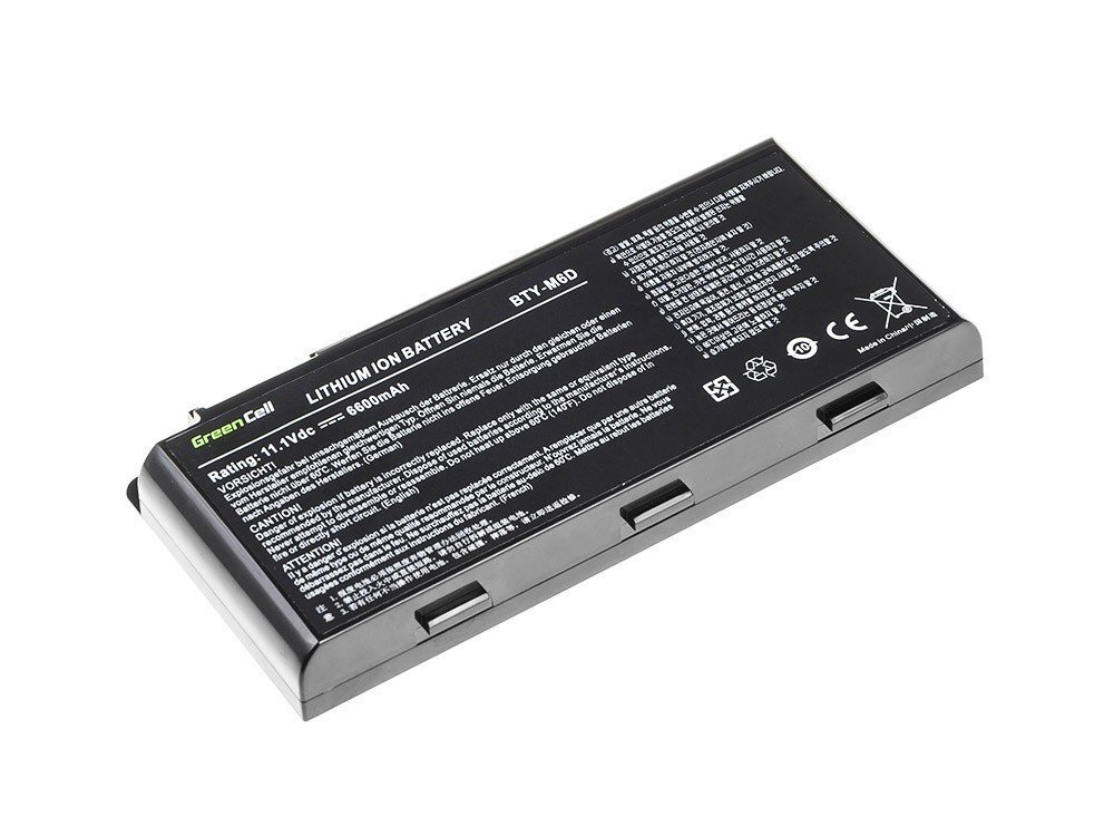 Green Cell Laptop Battery for MSI GT60 GX660 GX780 GT70 Dragon Edition 2 цена и информация | Sülearvuti akud | kaup24.ee