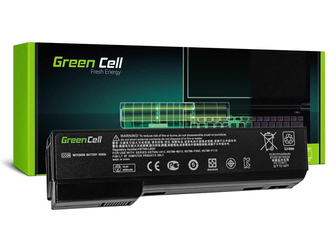 Green Cell Laptop Battery HP Mini 110-3000 110-3100 ProBook 6300 цена и информация | Sülearvuti akud | kaup24.ee