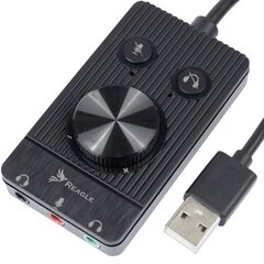 Reagle USB helikaart Kõrvaklapid Mikrofon 48K 16 BIT hind ja info | Helikaardid | kaup24.ee