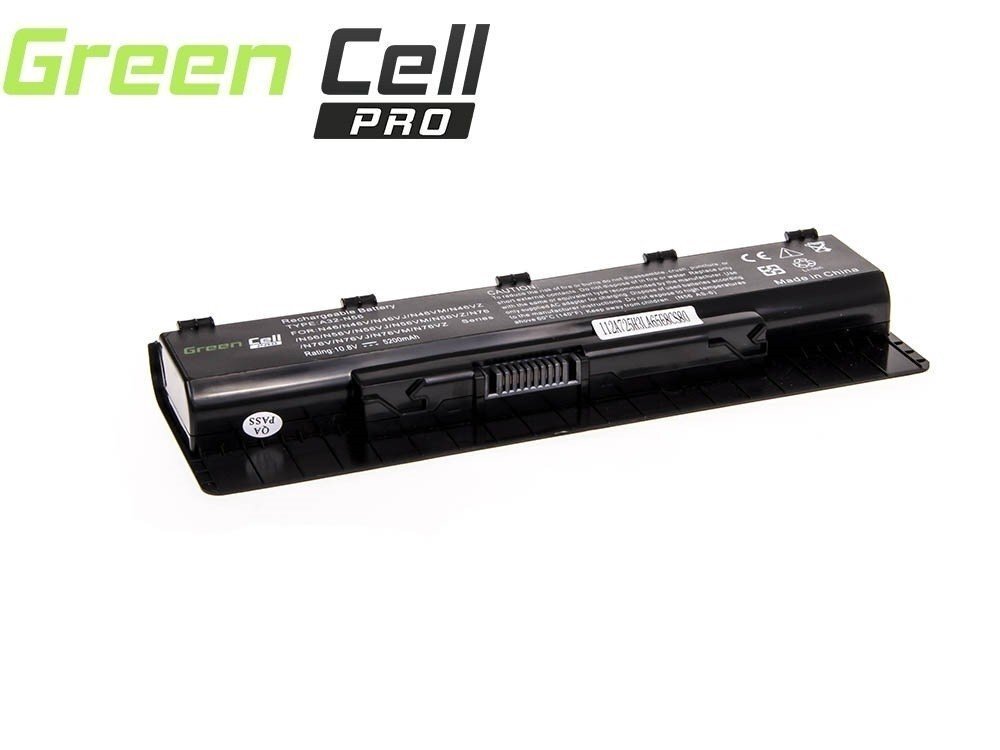 Green Cell Pro Laptop Battery for Asus G56 N46 N56 N56DP N56V N56VM N56VZ N76 цена и информация | Sülearvuti akud | kaup24.ee