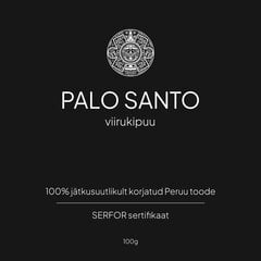 Palo Santo viirukipulgad, 100g цена и информация | Ароматы для дома | kaup24.ee