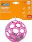 Pall heliseva helinaga Oball 10 cm, roosa, 0m+ hind ja info | Imikute mänguasjad | kaup24.ee