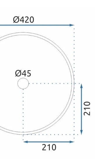 Kraanikauss Rea Ice Cristal hind ja info | Kraanikausid, valamud | kaup24.ee