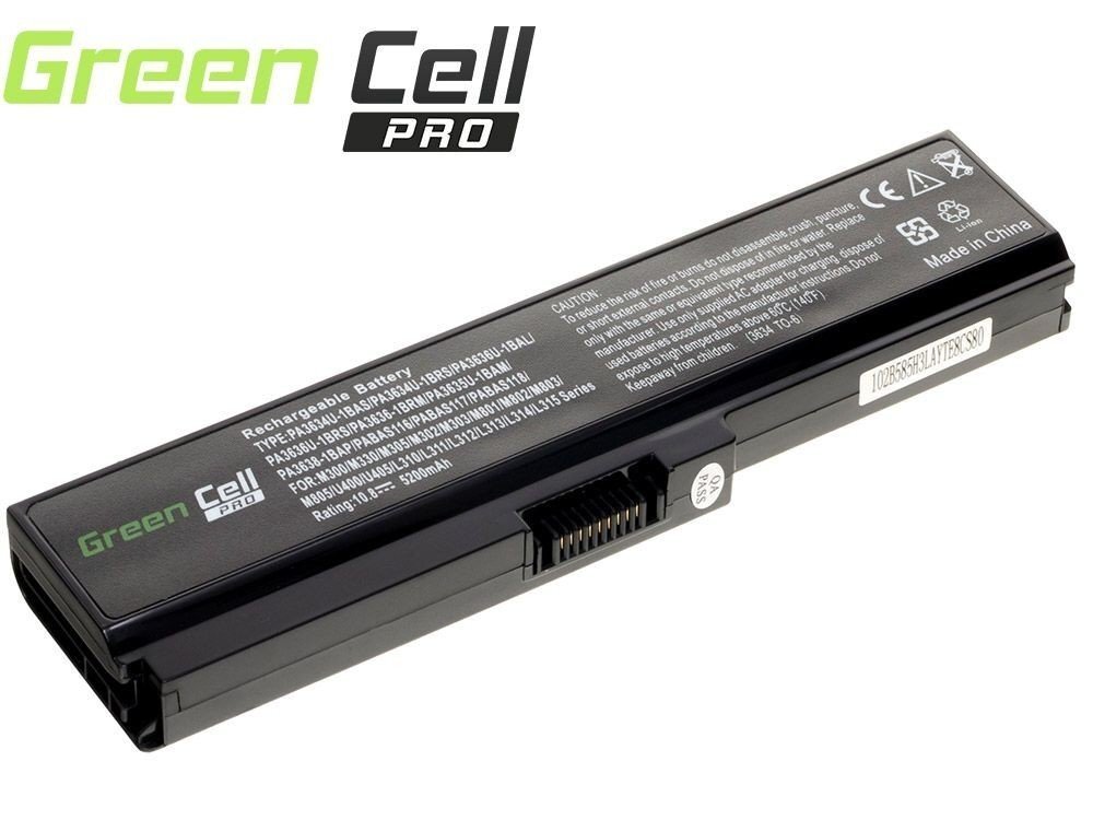 Green Cell PRO Laptop Battery for Toshiba Satellite C650 C650D C660 C660D L650D L655 L750 цена и информация | Sülearvuti akud | kaup24.ee