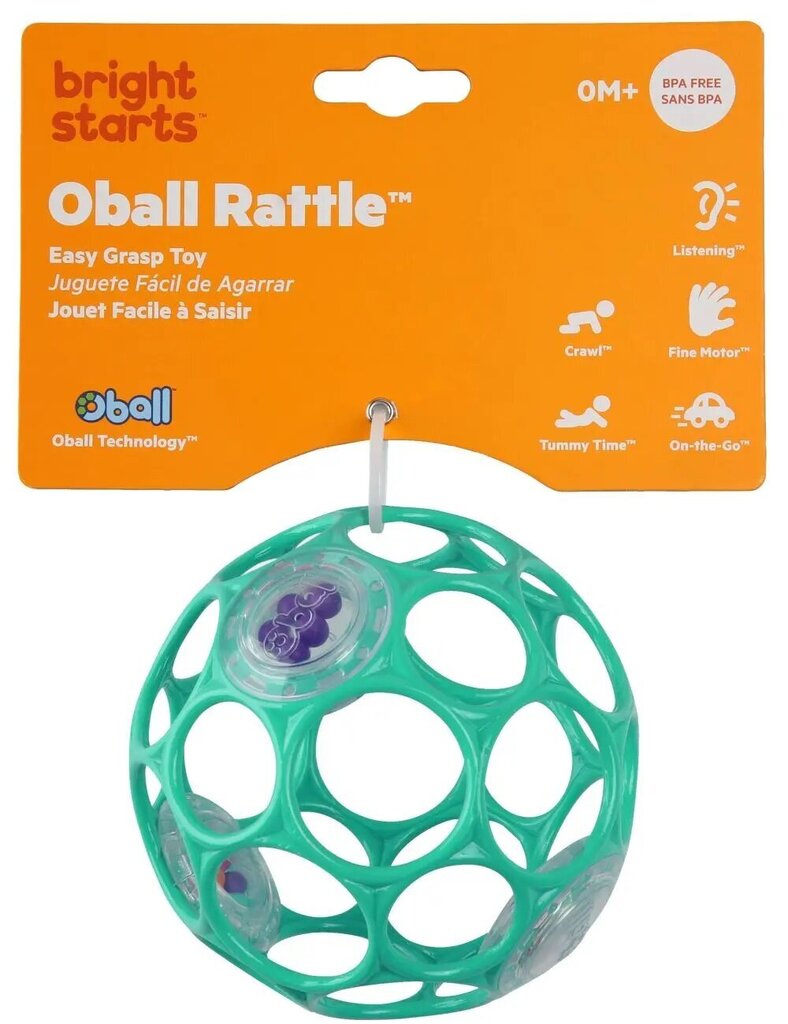 Kõristi Oball 10 cm, roheline hind ja info | Imikute mänguasjad | kaup24.ee