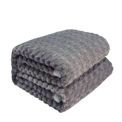 Мягкое одеяло из микрофибры, серебристое цена и информация | Одеяла | kaup24.ee