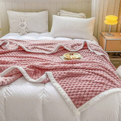 Мягкое одеяло из микрофибры, розовое цена и информация | Одеяла | kaup24.ee