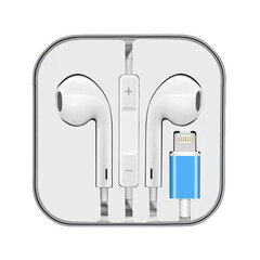 Проводные наушники Deep-Tech EarPods Beats для Apple iPhone 13 Pro Max/12/11/X/XR/XS/7/7 Plus/8/8+ разъем Lightning + микрофон белые цена и информация | Наушники | kaup24.ee