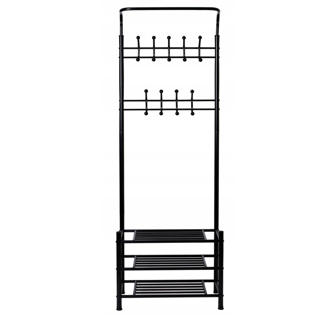 Riidenagi Enzo, 190x66 cm, must цена и информация | Riidepuud ja -kotid | kaup24.ee