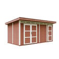 LP® SmartSide® paneelmaja Timbela M905C värvikomplektiga Redwood Red - A237 x 279 x 530 cm / 11,5 m2