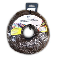 Параллельный кабель EDM 11993, коричневый, 25 м, 3 x 1.5 мм цена и информация | Текстильные провода и клеммные колодки | kaup24.ee