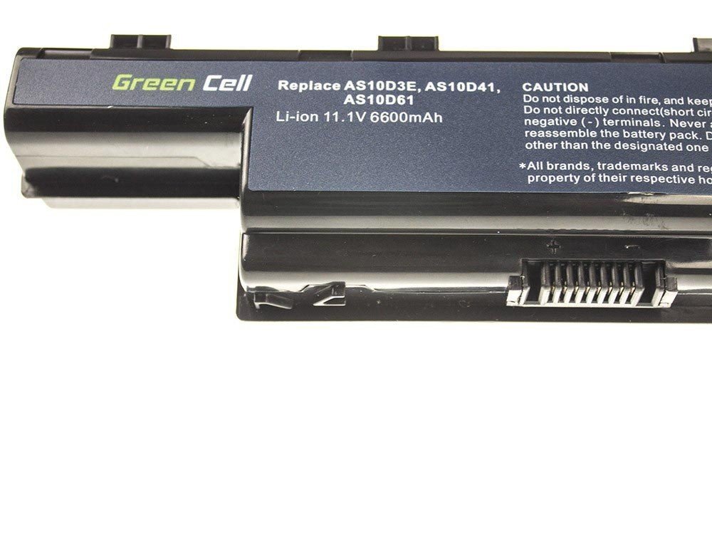 Sülearvuti aku Green Cell Laptop Battery for Acer Aspire 5733 5741 5742 5742G 5750G E1-571 TravelMate 5740 5742 6600mAh цена и информация | Sülearvuti akud | kaup24.ee