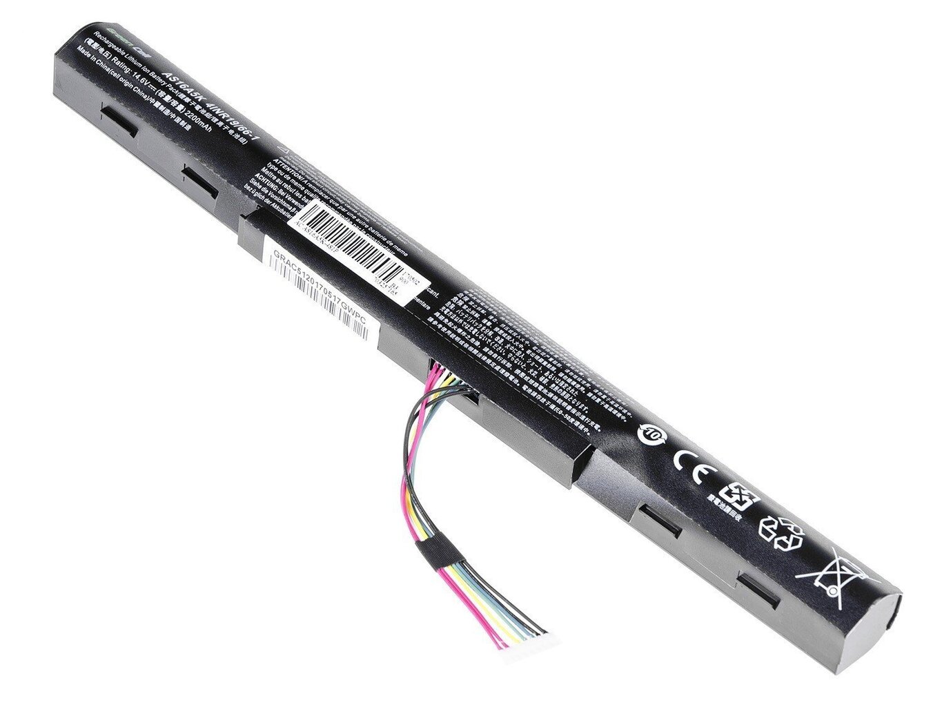 Sülearvuti aku Green Cell Laptop Battery for Acer Aspire E 15 E15 E5-575 E5-575G E 17 E17 E5-774 E5-774G цена и информация | Sülearvuti akud | kaup24.ee