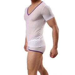 Сексуальная мужская футболка, белая цена и информация | Сексуальное бельё для мужчин | kaup24.ee