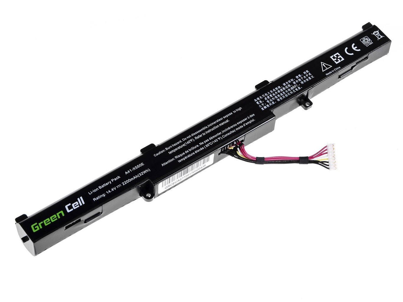 Sülearvuti aku Green Cell Laptop Battery for Asus F550 F750 K550 K750 R510 R750 X550 X750 цена и информация | Sülearvuti akud | kaup24.ee