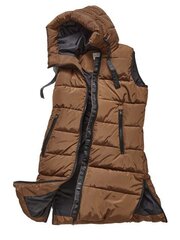 Vest naistele Blue Flame, pruun 4058627163345 цена и информация | Женские жилеты | kaup24.ee