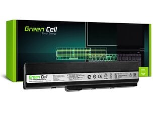 Sülearvuti aku Green Cell Laptop Battery for Asus K52 K52J K52F K52JC K52JR цена и информация | Аккумуляторы для ноутбуков | kaup24.ee