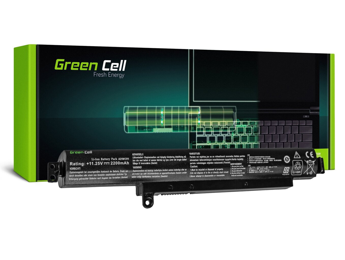 Sülearvuti aku Green Cell Laptop Battery for Asus VivoBook F102B F102BA X102B X102BA hind ja info | Sülearvuti akud | kaup24.ee