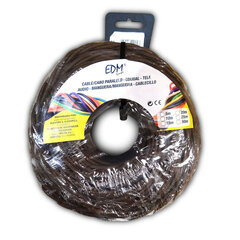 Kaabel EDM 2 x 1 mm Pruun 5 m цена и информация | Текстильные провода и клеммные колодки | kaup24.ee