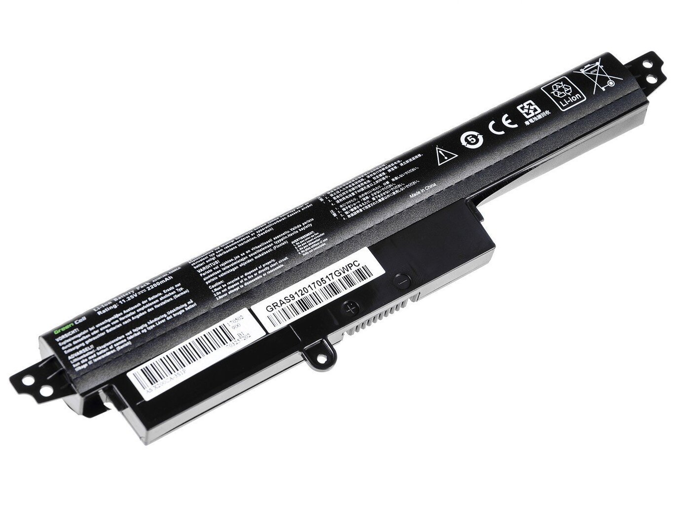 Sülearvuti aku Green Cell Laptop Battery for Asus X200 X200C X200CA X200L X200LA X200M X200MA K200MA VivoBook F200 F200C hind ja info | Sülearvuti akud | kaup24.ee