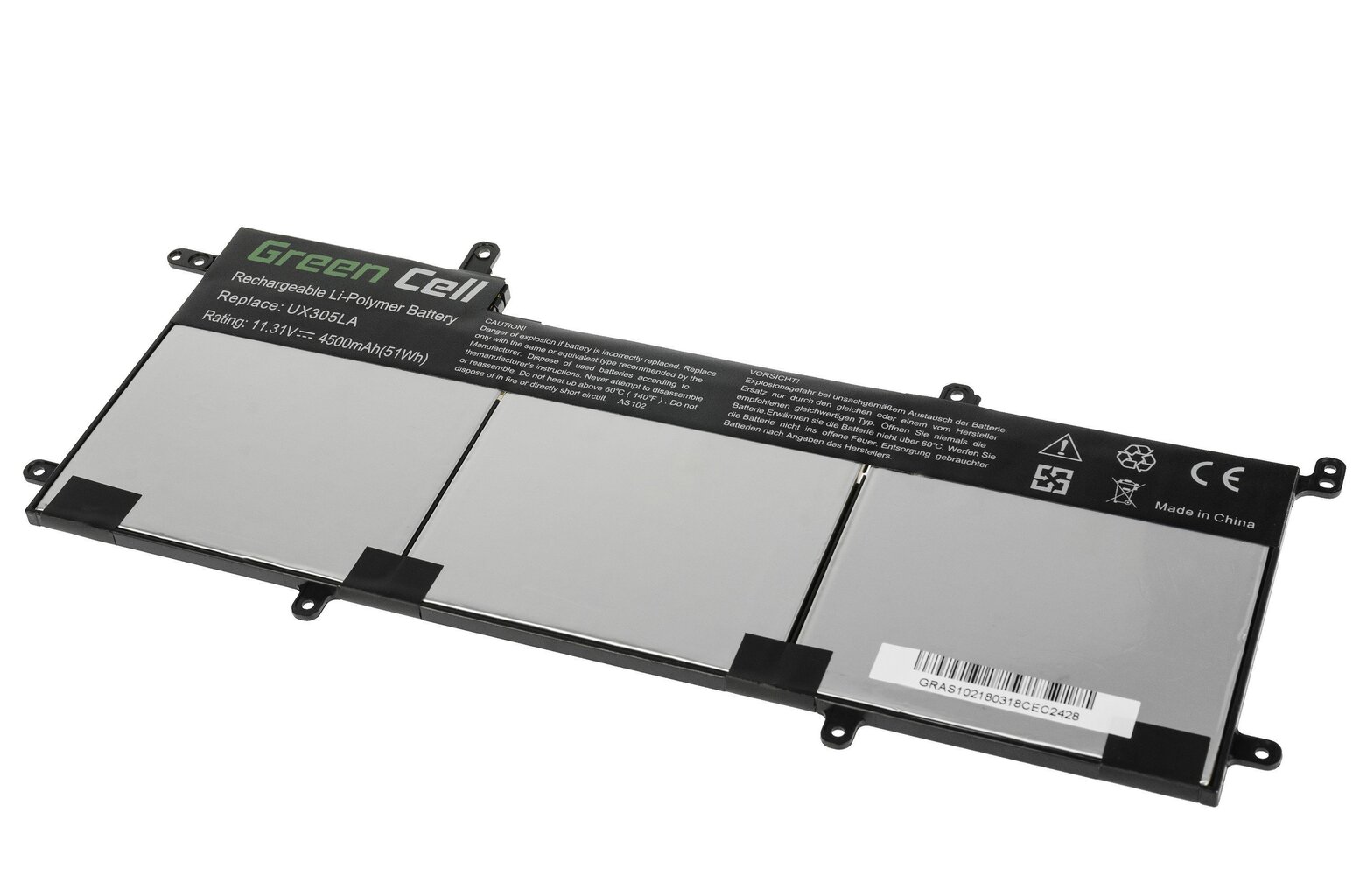 Sülearvuti aku Green Cell Laptop Battery for Asus Zenbook UX305L UX305LA UX305U UX305UA цена и информация | Sülearvuti akud | kaup24.ee