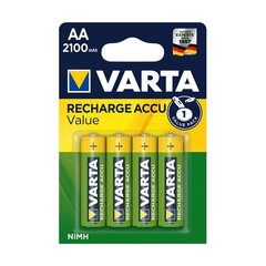 Laetavad patareid Varta Basic Line AA akud 2100 mAh, 4 tk hind ja info | Patareid | kaup24.ee