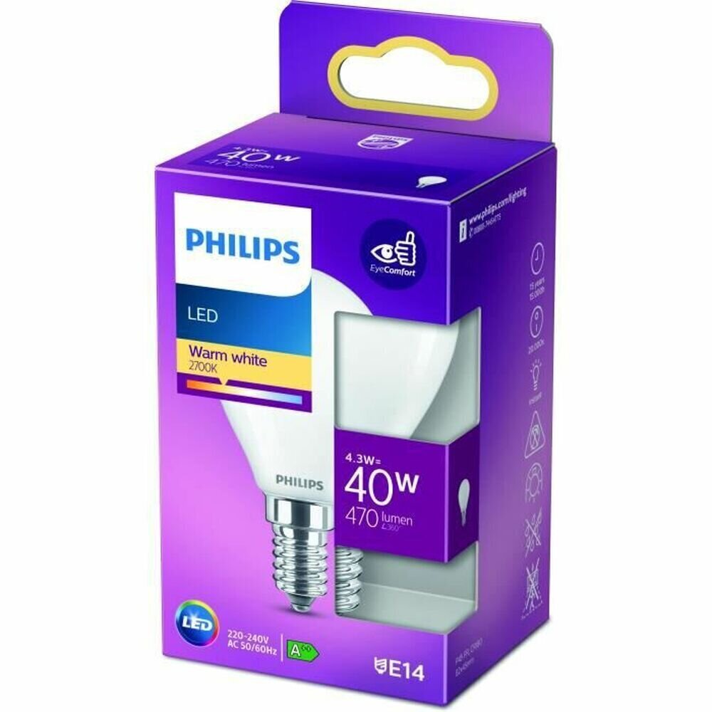 Lambipirn LED Philips, E14, 1 tk цена и информация | Lambipirnid, lambid | kaup24.ee