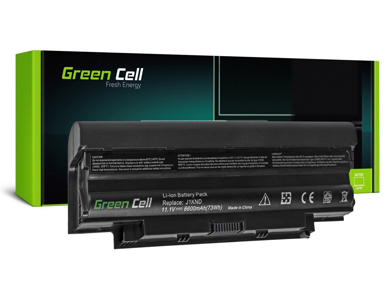 Sülearvuti aku Green Cell Laptop Battery for Dell Inspiron 15 N5010 15R N5010 N5010 N5110 14R N5110 3550 Vostro 3550 цена и информация | Sülearvuti akud | kaup24.ee