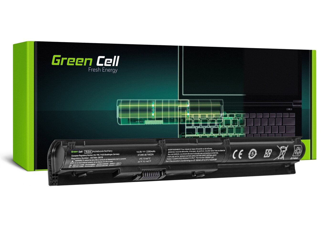 Sülearvuti aku Green Cell Laptop Battery for HP ProBook 450 G3 455 G3 470 G3 цена и информация | Sülearvuti akud | kaup24.ee