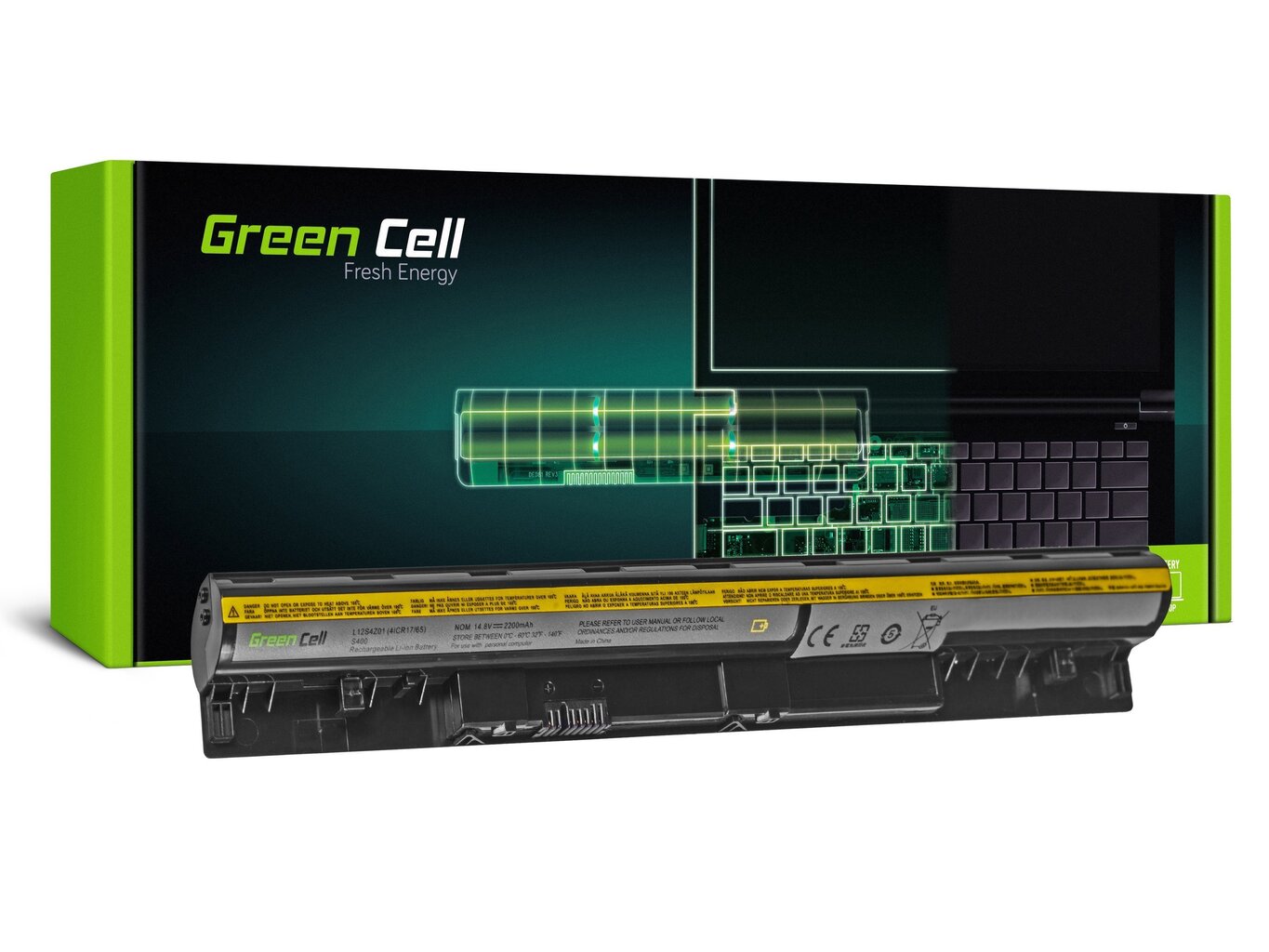 Sülearvuti aku Green Cell Laptop Battery for Lenovo IdeaPad S300 S310 S400 S400U S405 S410 S415 hind ja info | Sülearvuti akud | kaup24.ee