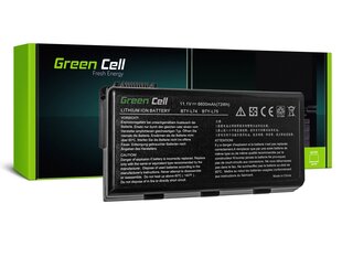 Sülearvuti aku Green Cell Laptop Battery for MSI A6000 CR500 CR600 CR700 CX500 CX600 цена и информация | Аккумуляторы для ноутбуков | kaup24.ee