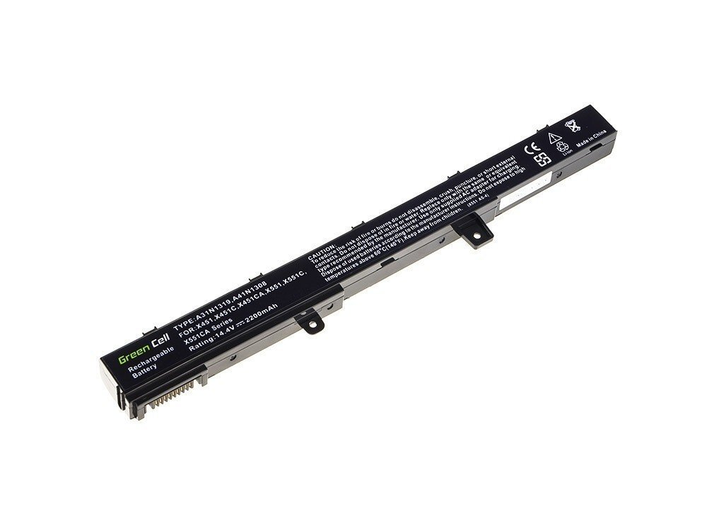 Sülearvuti aku Green Cell Laptop Battery for R508 R556LD R509 X551 X551C X551M X551CA X551MA X551MAV hind ja info | Sülearvuti akud | kaup24.ee