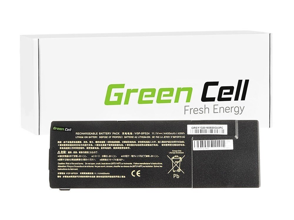 Sülearvuti aku Green Cell Laptop Battery for Sony VAIO SVS13 PCG-41214M PCG-41215L цена и информация | Sülearvuti akud | kaup24.ee