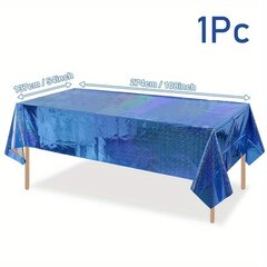 Скатерть для праздника, 127.0х274.32 см, синяя цена и информация | Праздничная одноразовая посуда | kaup24.ee