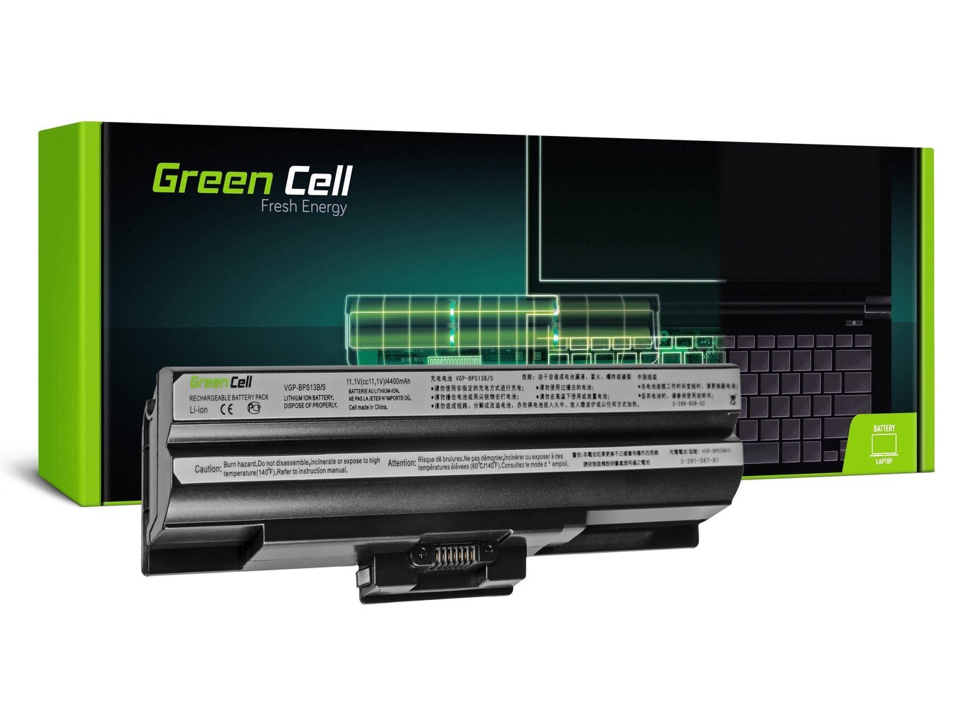Sülearvuti aku Green Cell Laptop Battery for Sony VAIO VGN-FW PCG-31311M VGN-FW21E hind ja info | Sülearvuti akud | kaup24.ee
