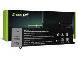 Sülearvuti aku Green Cell Laptop Battery for Dell Inspiron 11 3147 3148 3152 3153 3157 3158 13 7347 7348 7352 7353 7359 15 7558 7568 hind ja info | Sülearvuti akud | kaup24.ee