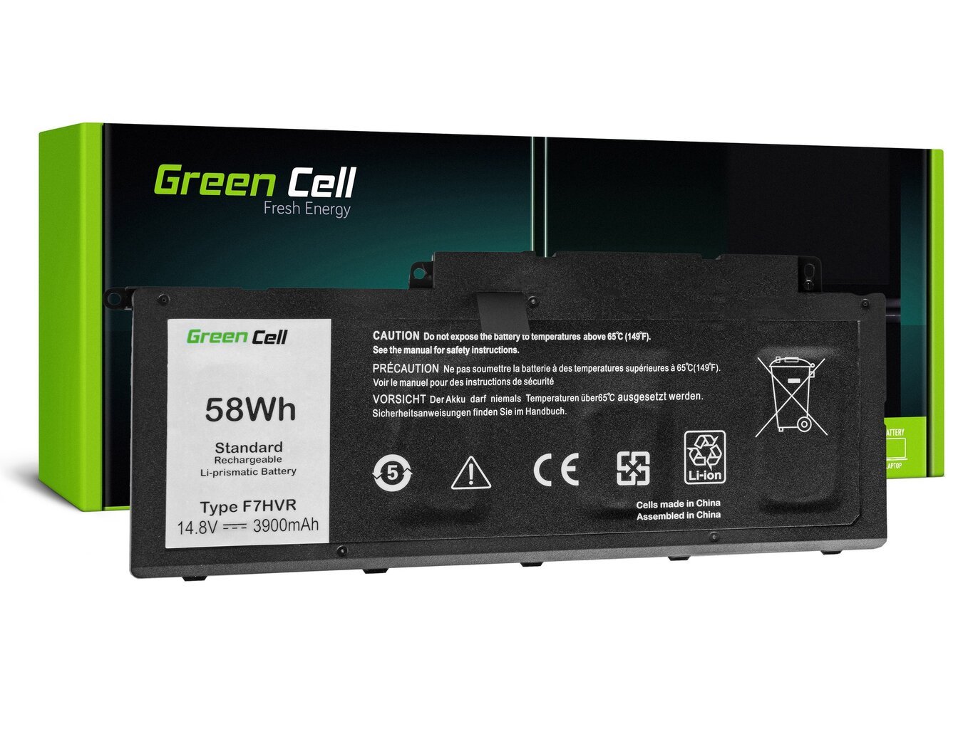 Green Cell Laptop Battery for Dell Inspiron 15 7537 17 7737 7746, Dell Vostro 14 5459 цена и информация | Sülearvuti akud | kaup24.ee