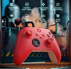 2.4G wireless controller mõeldud PC, Xbox Series X/S, Xbox One/One S/X, punane hind ja info | Mängupuldid | kaup24.ee