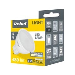 Rebel LED lamp, 6W, MR16, 4000K, 12V hind ja info | Lambipirnid, lambid | kaup24.ee