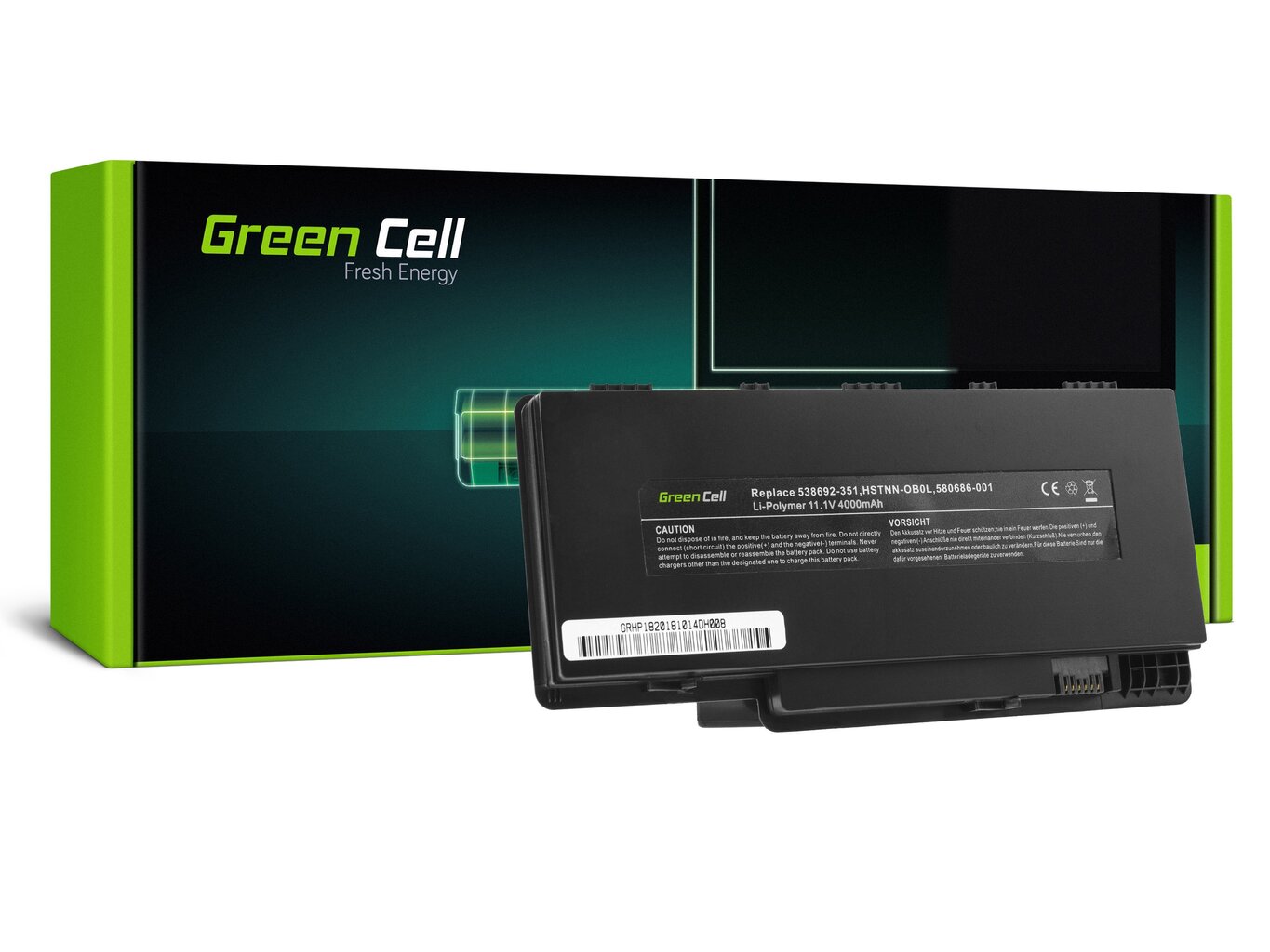 Green Cell Laptop Battery HP Pavilion DM3 DM3Z DM3T DV4-3000 hind ja info | Sülearvuti akud | kaup24.ee