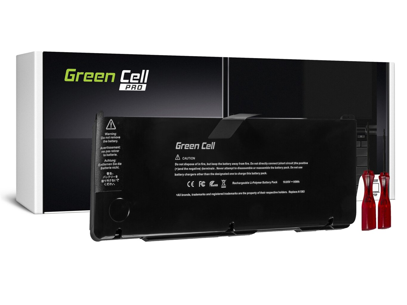 Green Cell Pro Laptop Battery for Apple MacBook Pro 17 A1297 (Early 2011, Late 2011) hind ja info | Sülearvuti akud | kaup24.ee