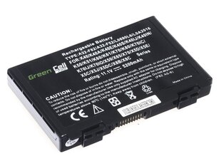 Green Cell PRO Laptop Battery for Asus K40 K50 K50AB K50C K51 K51AC K60 K70 X70 X5DC hind ja info | Sülearvuti akud | kaup24.ee