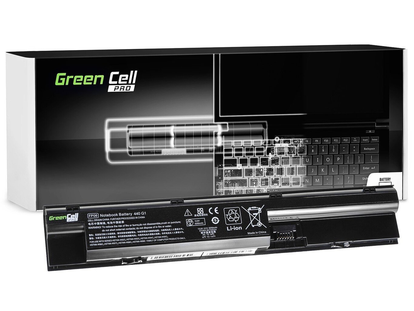 Green Cell Pro Laptop Battery for HP ProBook 440 445 450 455 470 G0 G1 G2 hind ja info | Sülearvuti akud | kaup24.ee