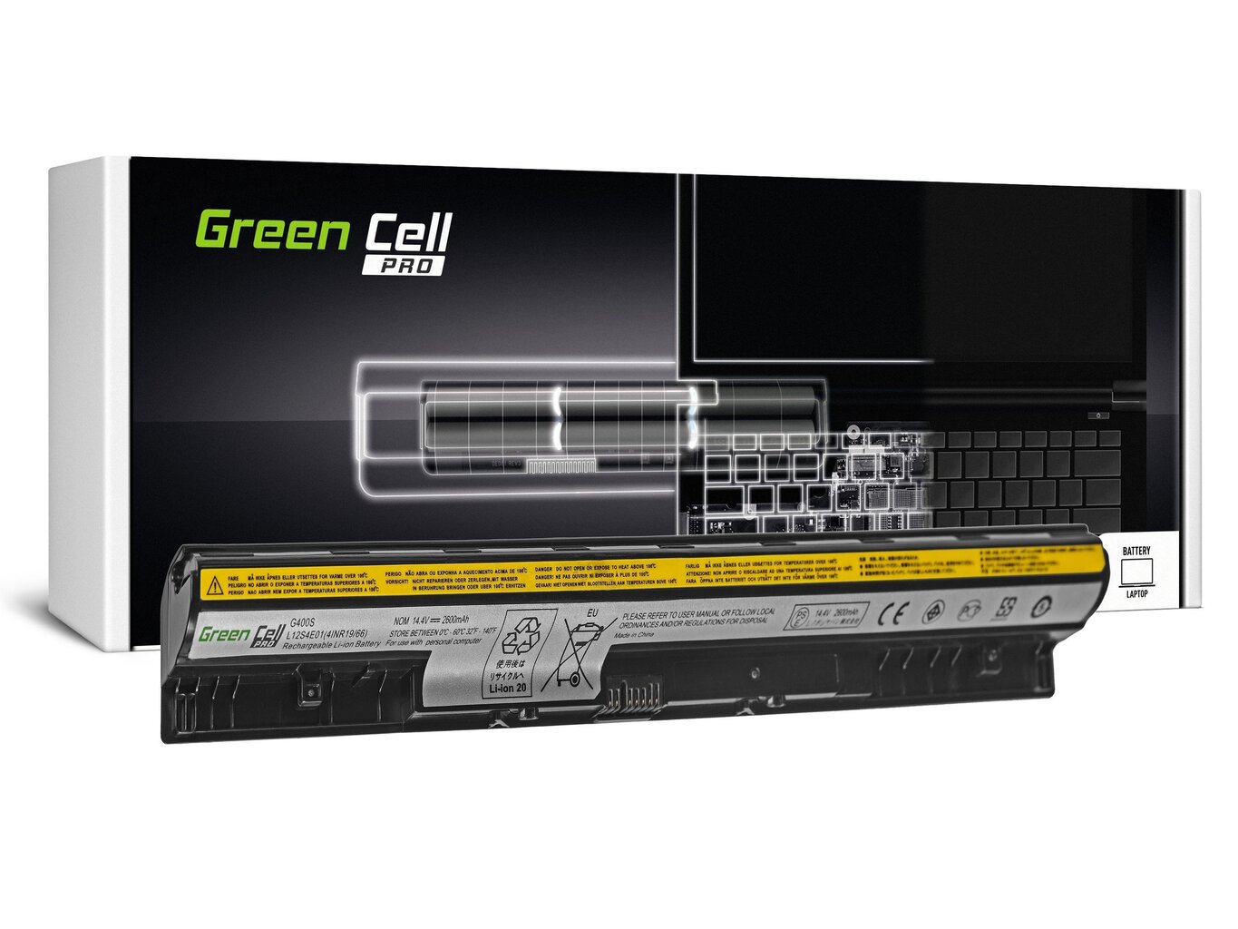 Green Cell Pro Laptop Battery for Lenovo G50 G50-30 G50-45 G50-70 G50-80 G500s G505s цена и информация | Sülearvuti akud | kaup24.ee