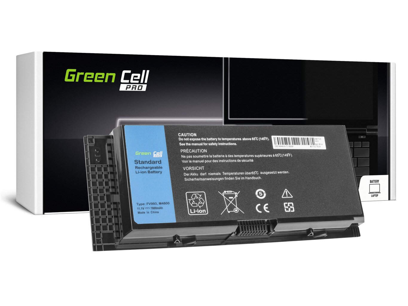 Green Cell PRO Laptop Battery FV993 for Dell Precision M4600 M4700 M4800 M6600 M6700 hind ja info | Sülearvuti akud | kaup24.ee